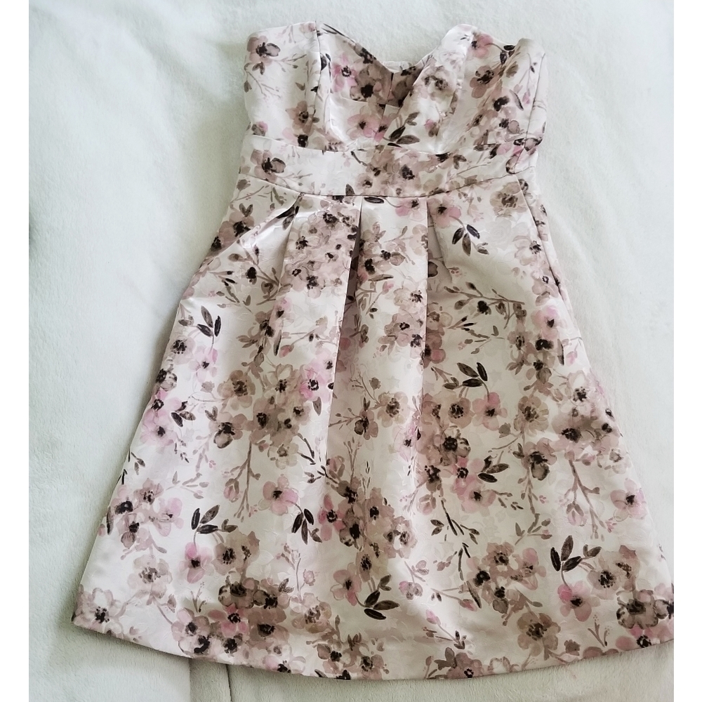 Floral, Spaghetti Strap/Strapless Dress
